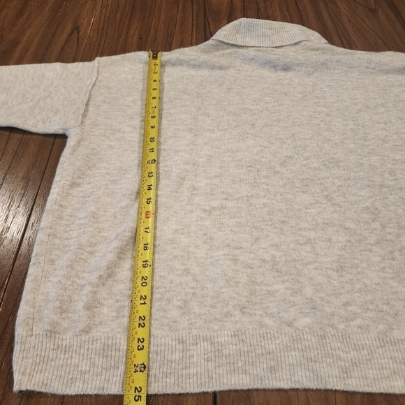 Vince Camuto silver heather cowl turtle neck oversized cozy sweater xl nwt - Picture 8 of 11